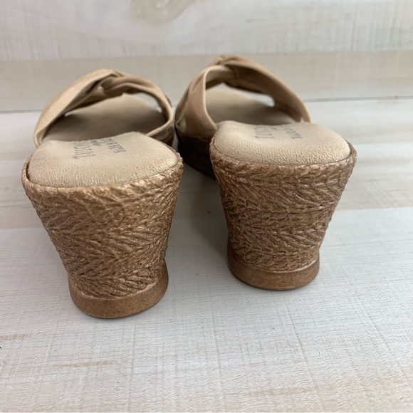 Tuscany Bronze Wedge Sandals - Picture 8 of 11